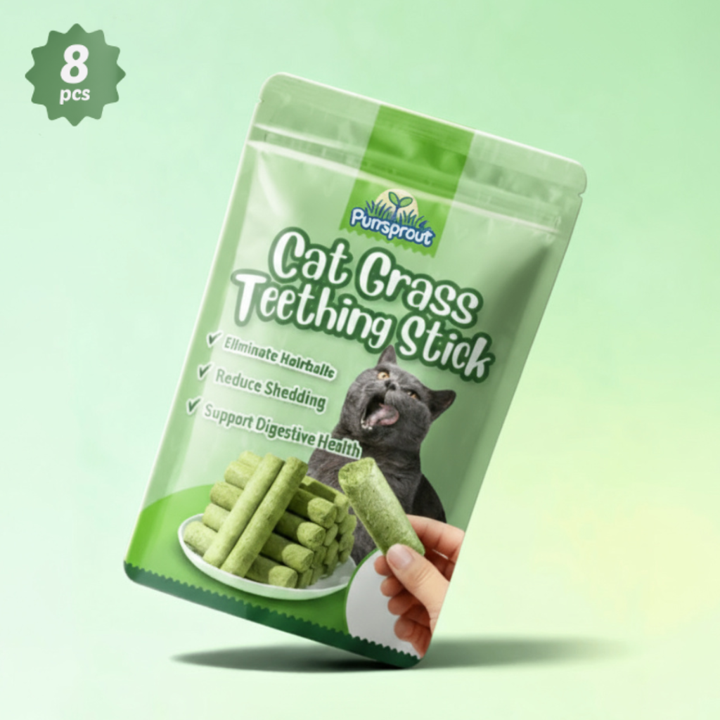PurrSprout™ Natural Cat Grass Chew Sticks