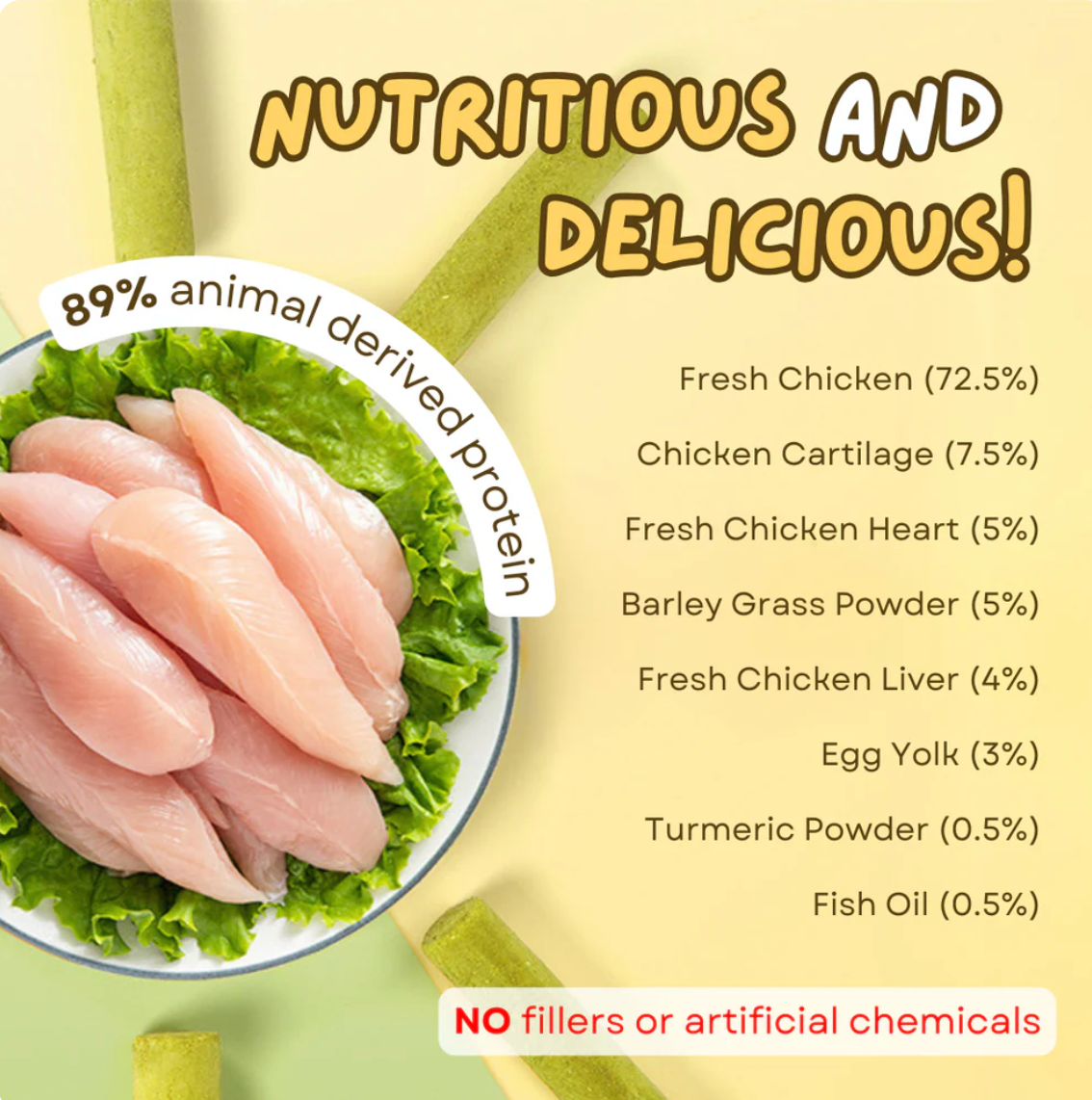 PurrSprout™ Natural Cat Grass Chew Sticks