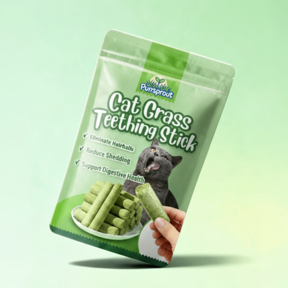PurrSprout™ Natural Cat Grass Chew Sticks
